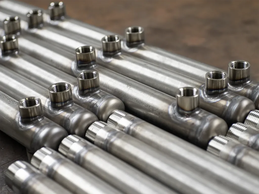collettore idrico in acciaio inox